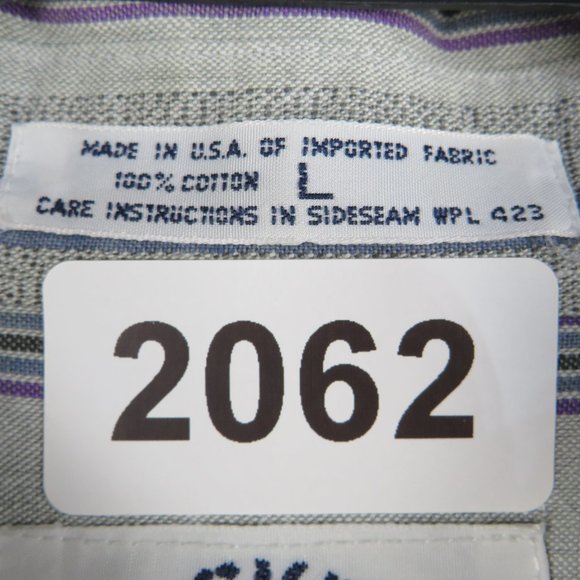 Dockers* Men's Short Sleeve Button Down Curved Hem Chest Pocket Shirt~Size Large - Picture 3 of 13